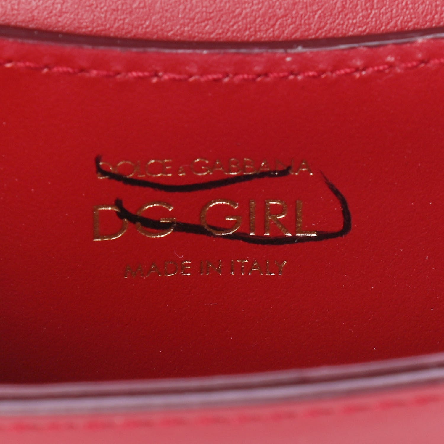Dolce & Gabbana Nappa DG Girls Shoulder Bag Red 6 of 8
