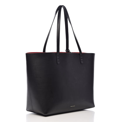 Mansur Gavriel Calfskin Large Shopping Tote Black Flamma 4 of 24