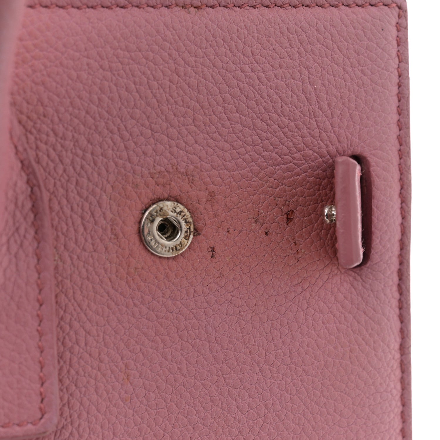 Saint Laurent Grained Calfskin Baby Sac De Jour Dark Rose 15 of 18