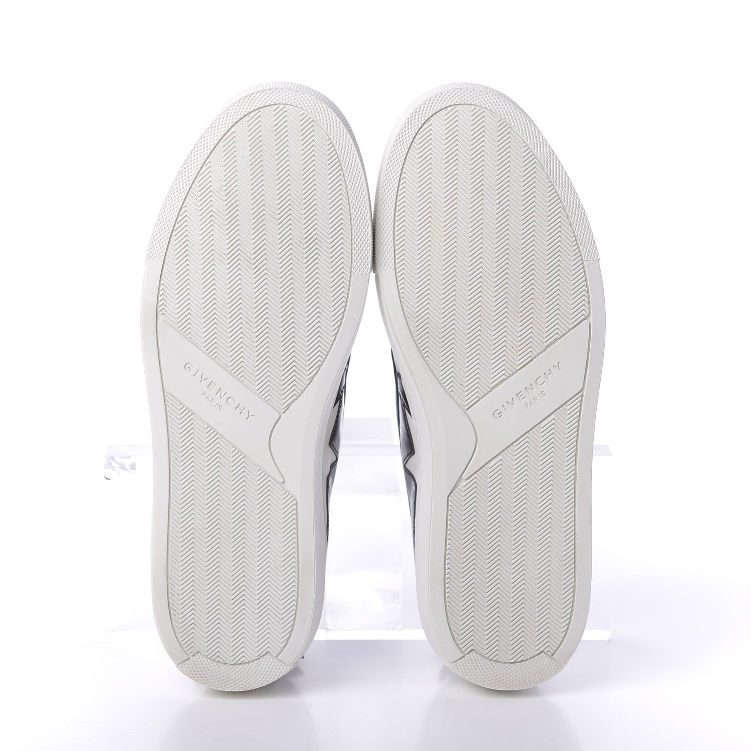 Givenchy Calfskin Skate Star Print Slip On Sneakers 37.5 Black White 6 of 12