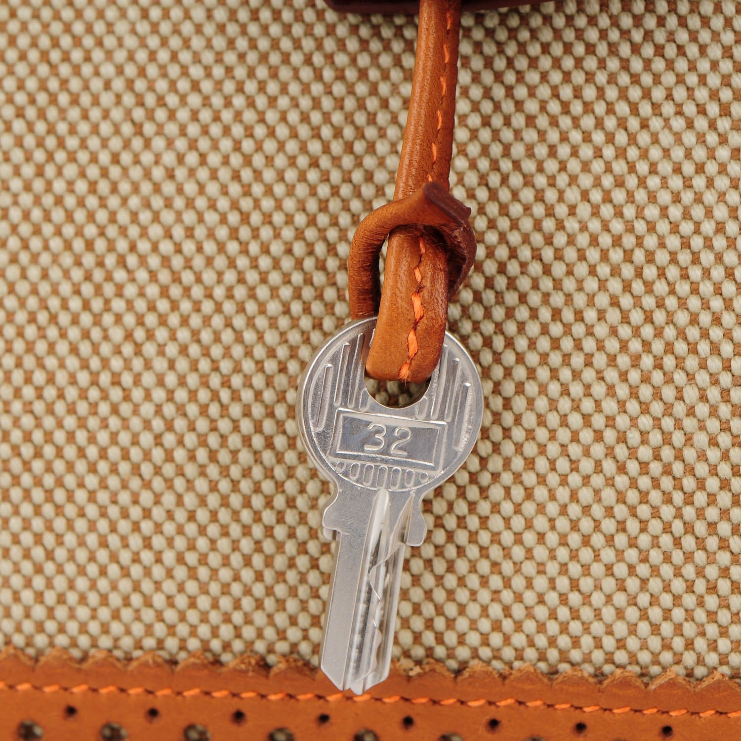 Hermes Barenia Toile Ghillies Birkin 35 Fauve 4 of 28