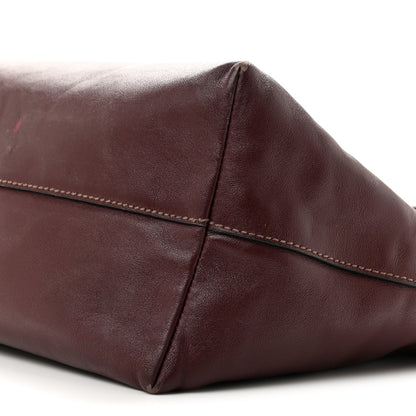 Miu Miu Vitello Soft Shopping Tote Burgundy 11 of 15