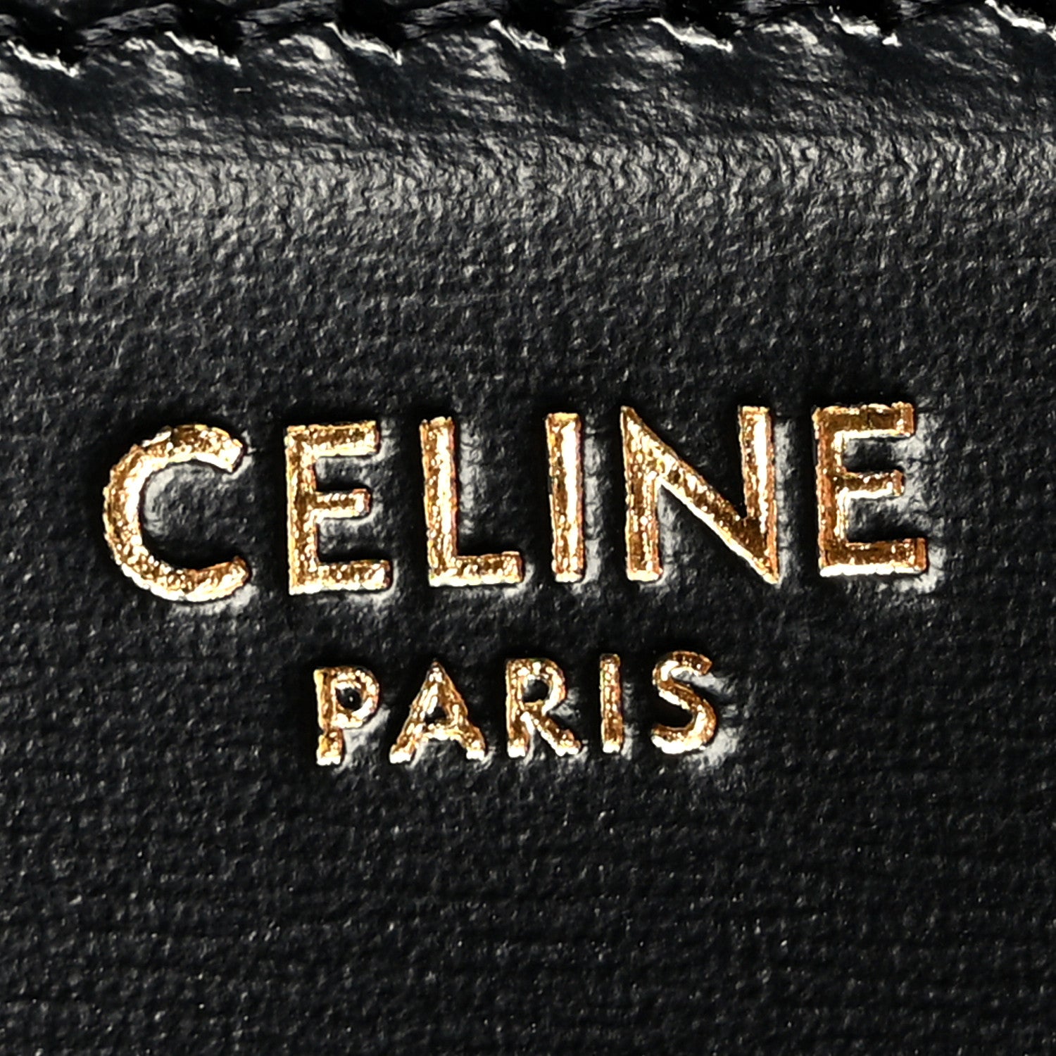 Celine Shiny Calfskin Medium Triomphe Black 6 of 9