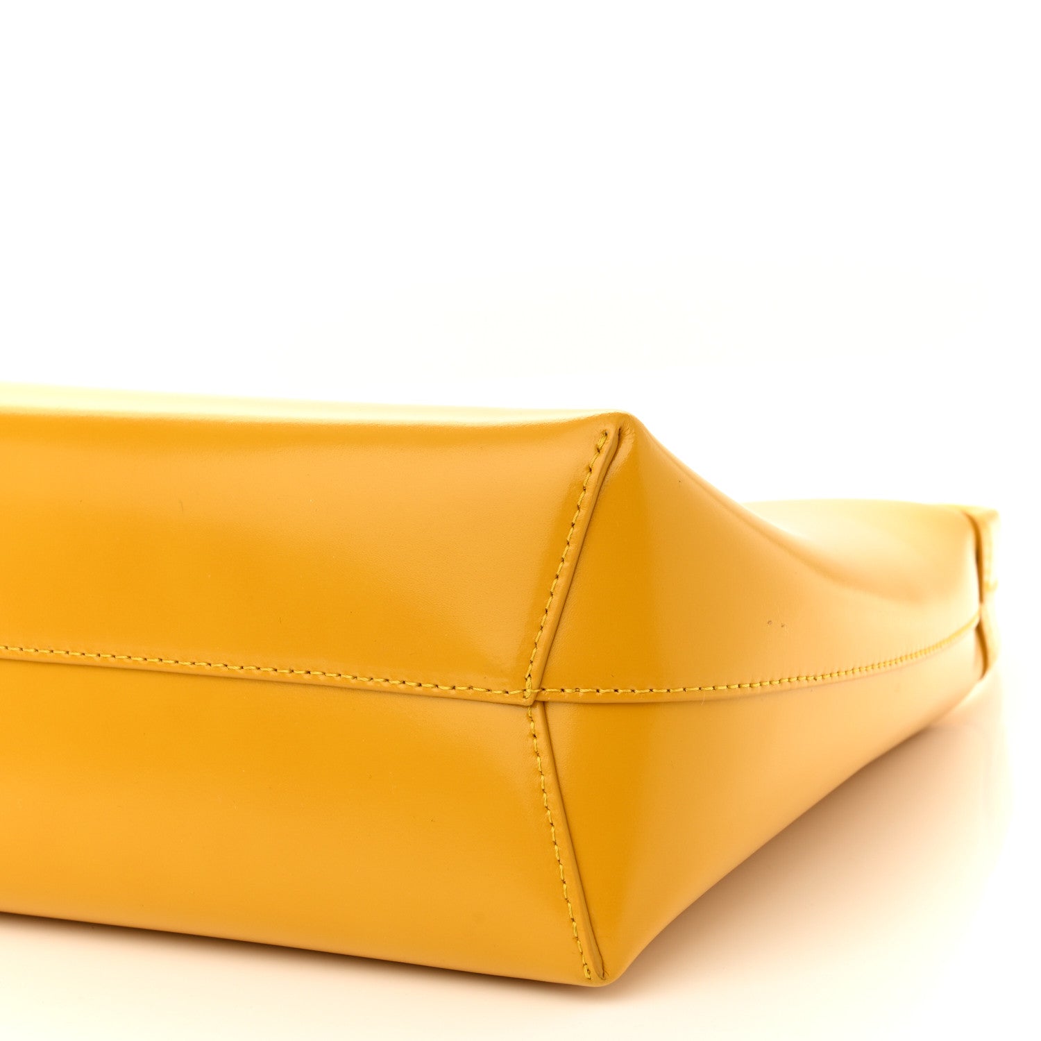 Mansur Gavriel Polished Calfskin Mini Candy Bag Yellow 9 of 9