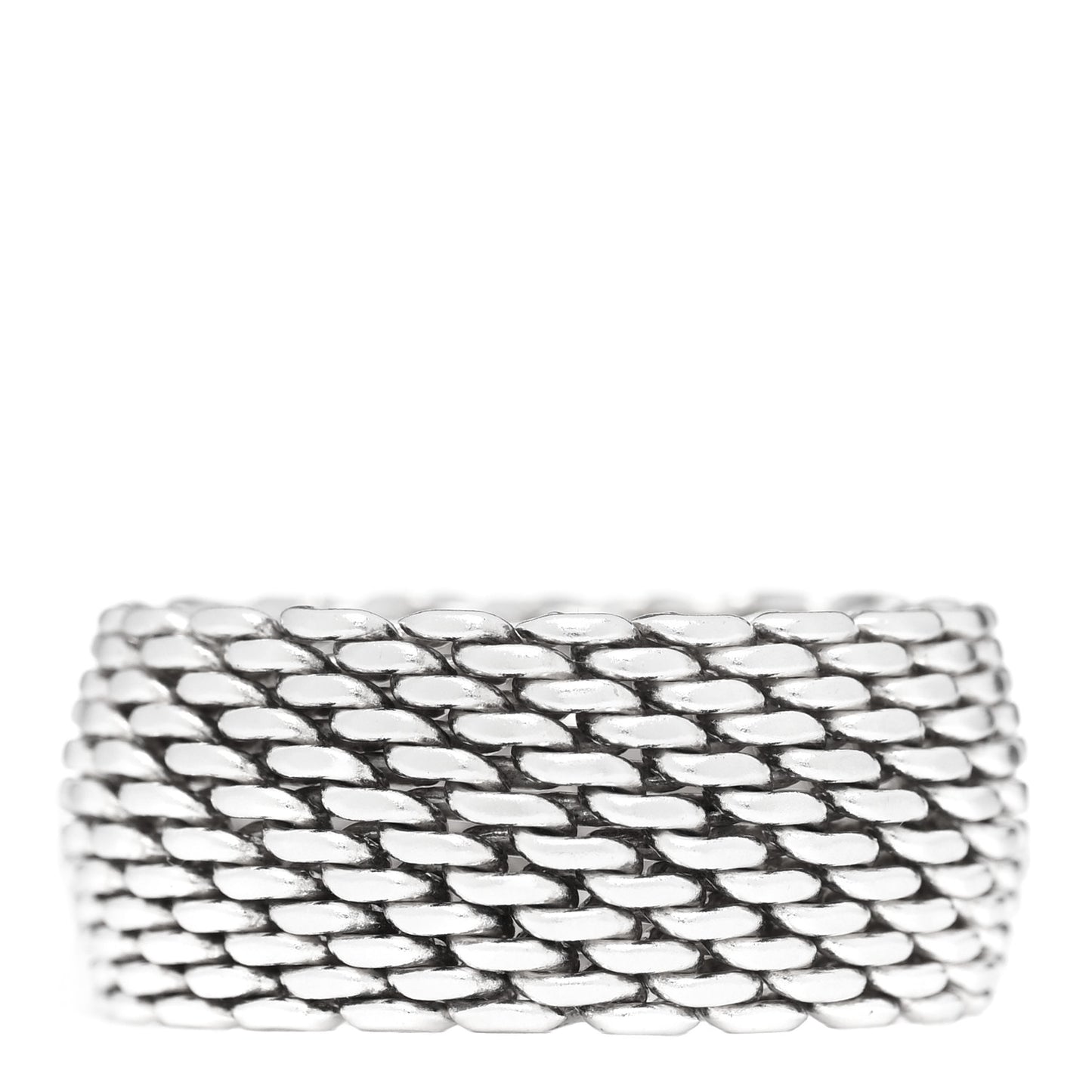 Sterling Silver Somerset Mesh Ring 53 6.25