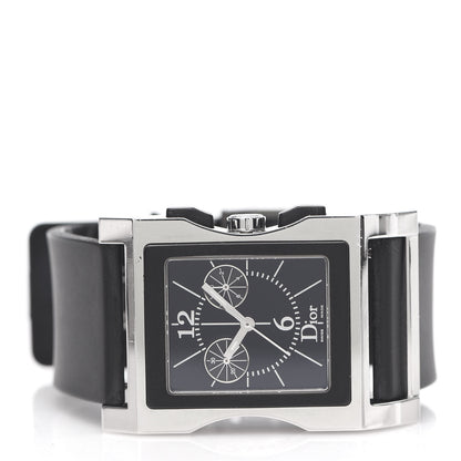Christian Dior Stainless Steel Rubber 33mm Chris 47 Chronograph Quartz Watch Black 3 of 8