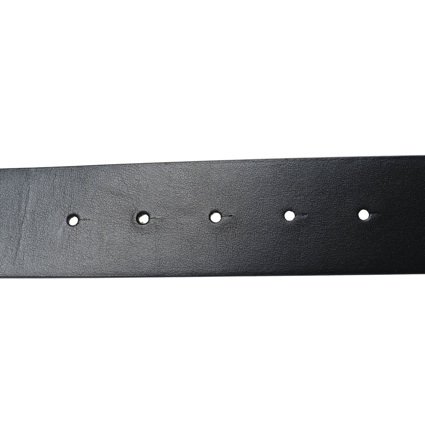 Glossy Calfskin Monochrome 40mm VLogo Belt 80 32 Black