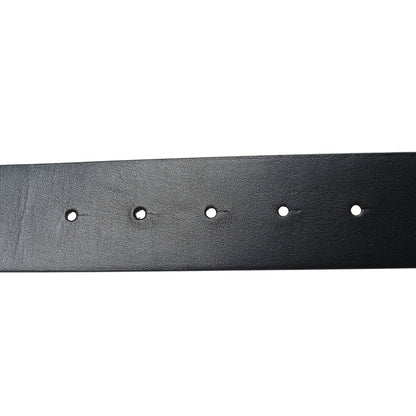 Valentino Garavani Glossy Calfskin Monochrome 40mm VLogo Belt 80 32 Black 4 of 5