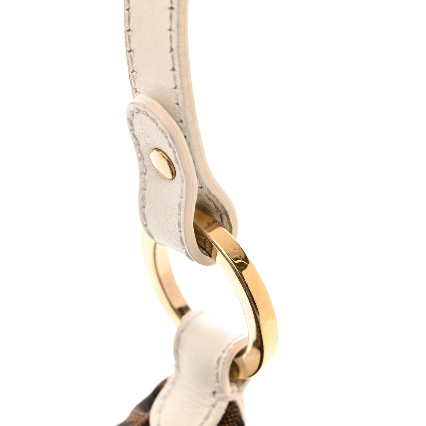 Zucca Cuoio Lucido Hobo Tobacco White