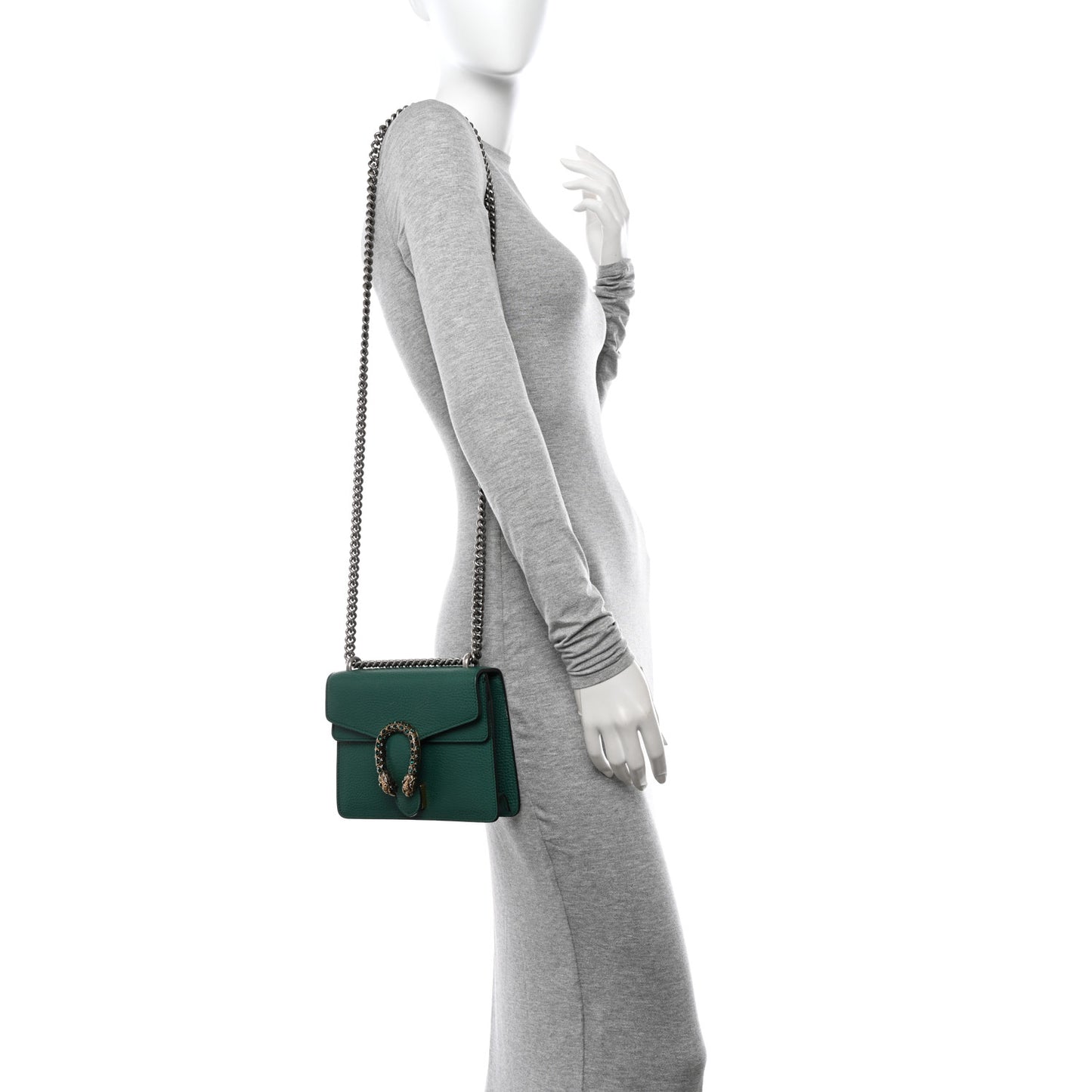 Calfskin Mini Dionysus Shoulder Bag Emerald