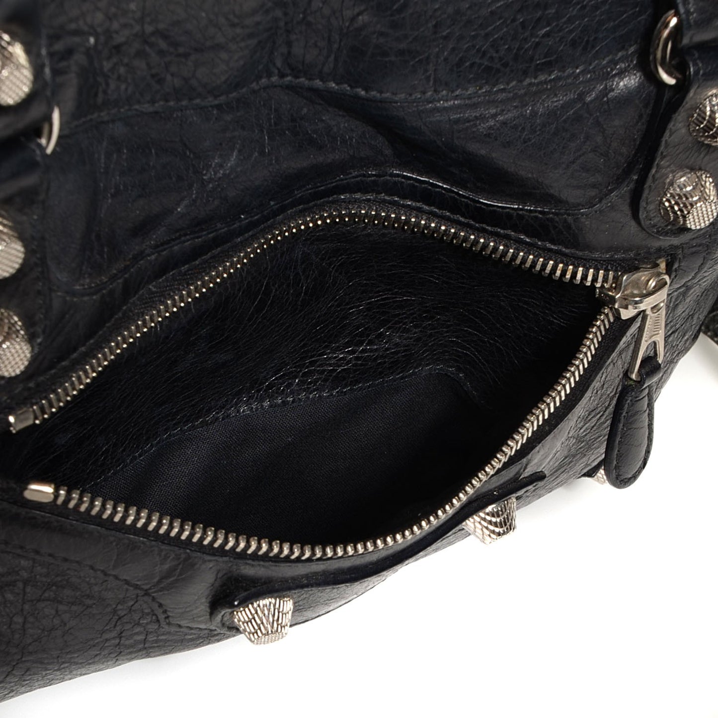 Agneau Giant 12 Silver Hardware Town Black