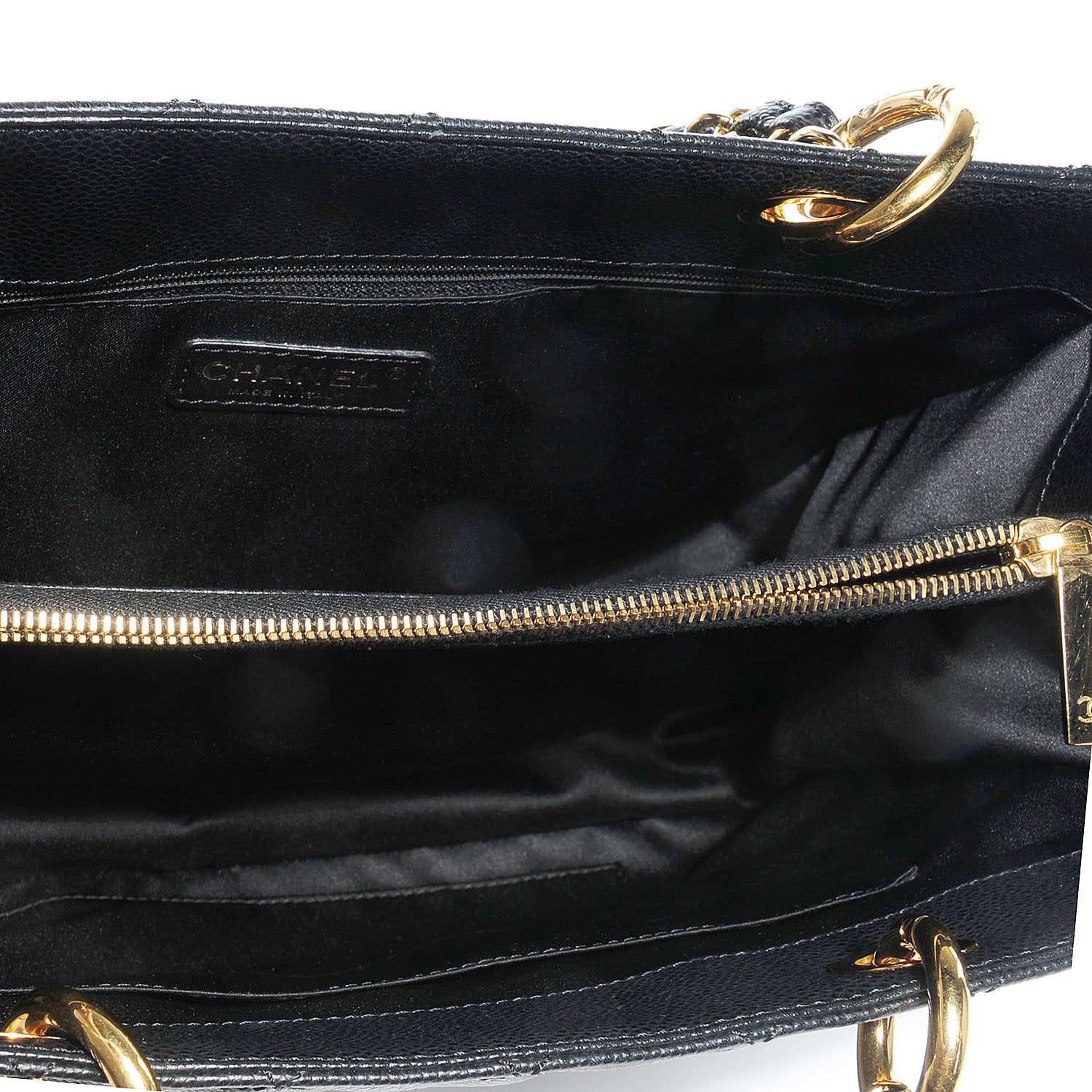 Chanel Caviar Grand Shopping Tote GST Black 5 of 7