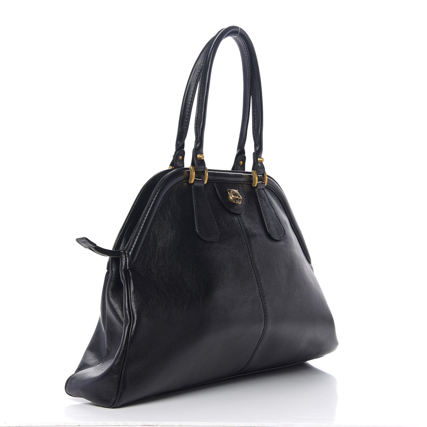 Calfskin Large Re(Belle) Top Handle Bag Black