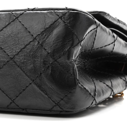 Chanel Aged Calfskin Lucky Charms 2.55 Reissue 225 Flap Black 10 of 11