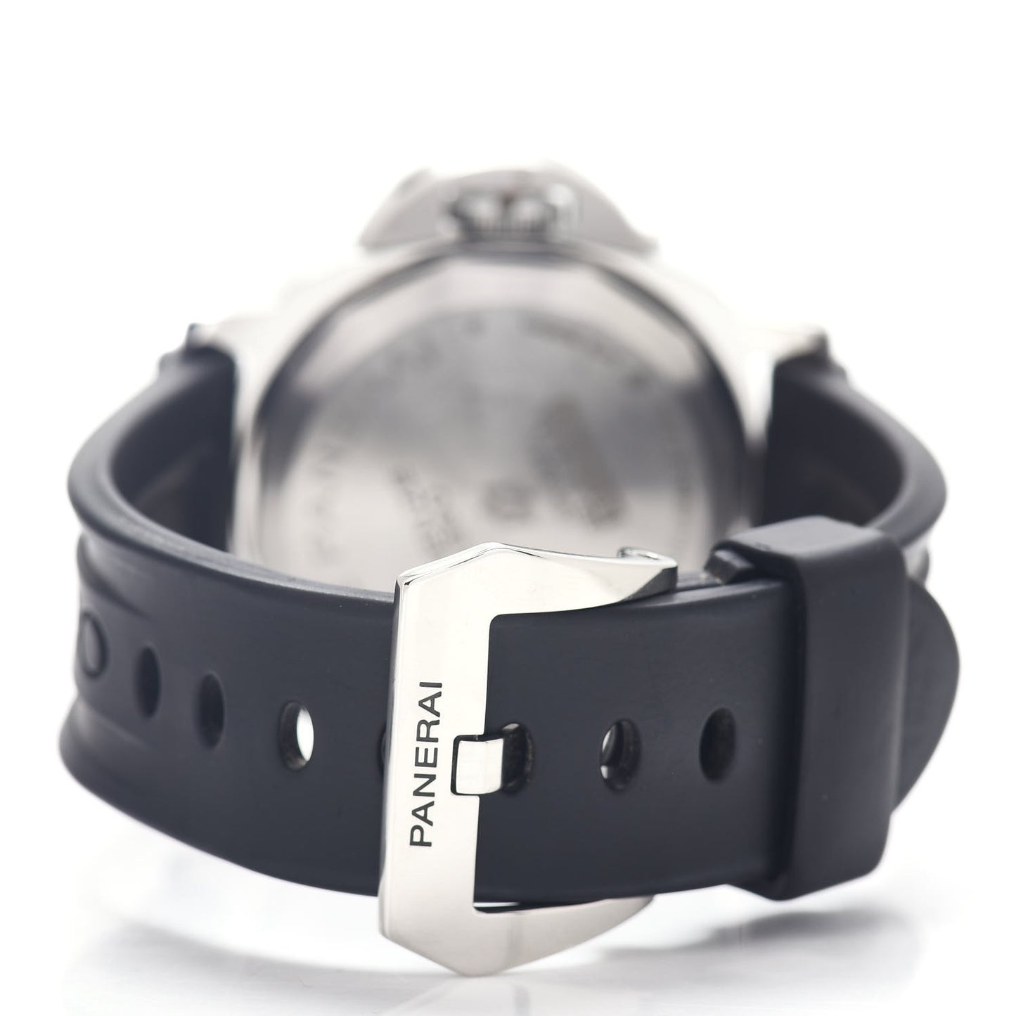 Stainless Steel Rubber 44mm Luminor Base Logo Manual Winding Watch Black PAM00773