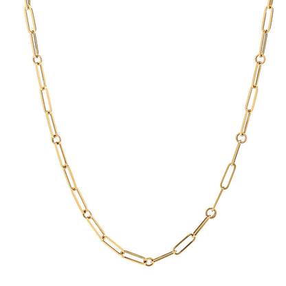 Roberto Coin 18K Yellow Gold Diamond Pink Tourmaline Tiny Treasures Link Chain Necklace 1 of 5