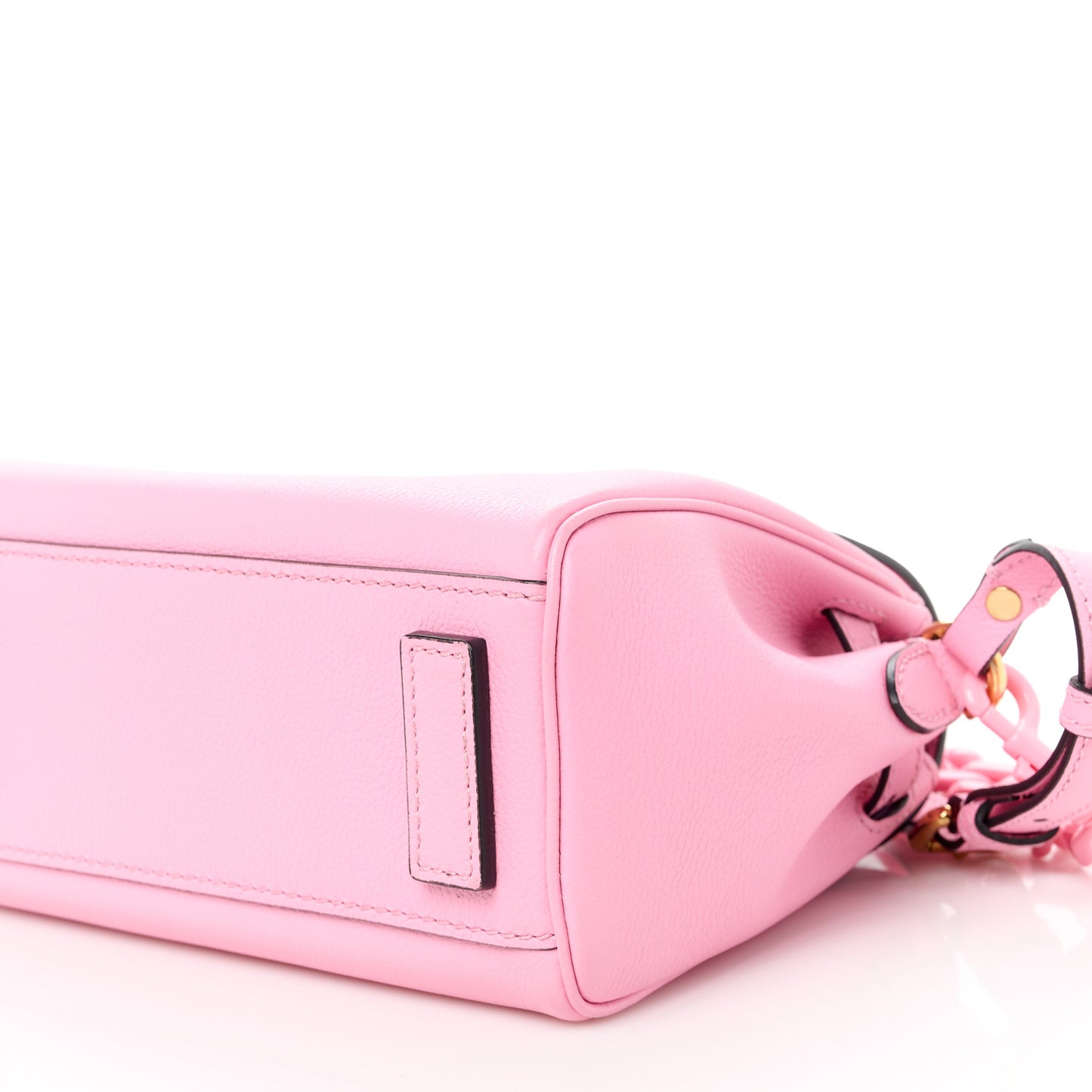 Grained Calfskin Small La Medusa Top Handle Bag Pink