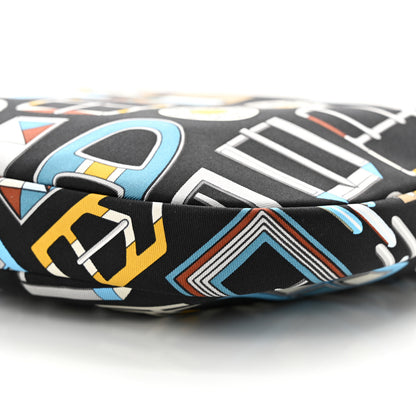 Hermes Silk Sursoie To Go Pouch Bleu Marine Craie Black 10 of 10