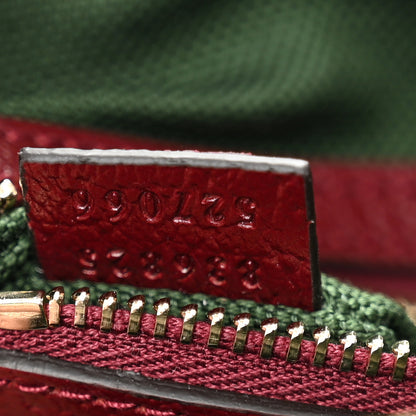 Gucci GG Supreme Monogram Web Medium Ophidia Top Handle Bag Beige Bordeaux 7 of 12