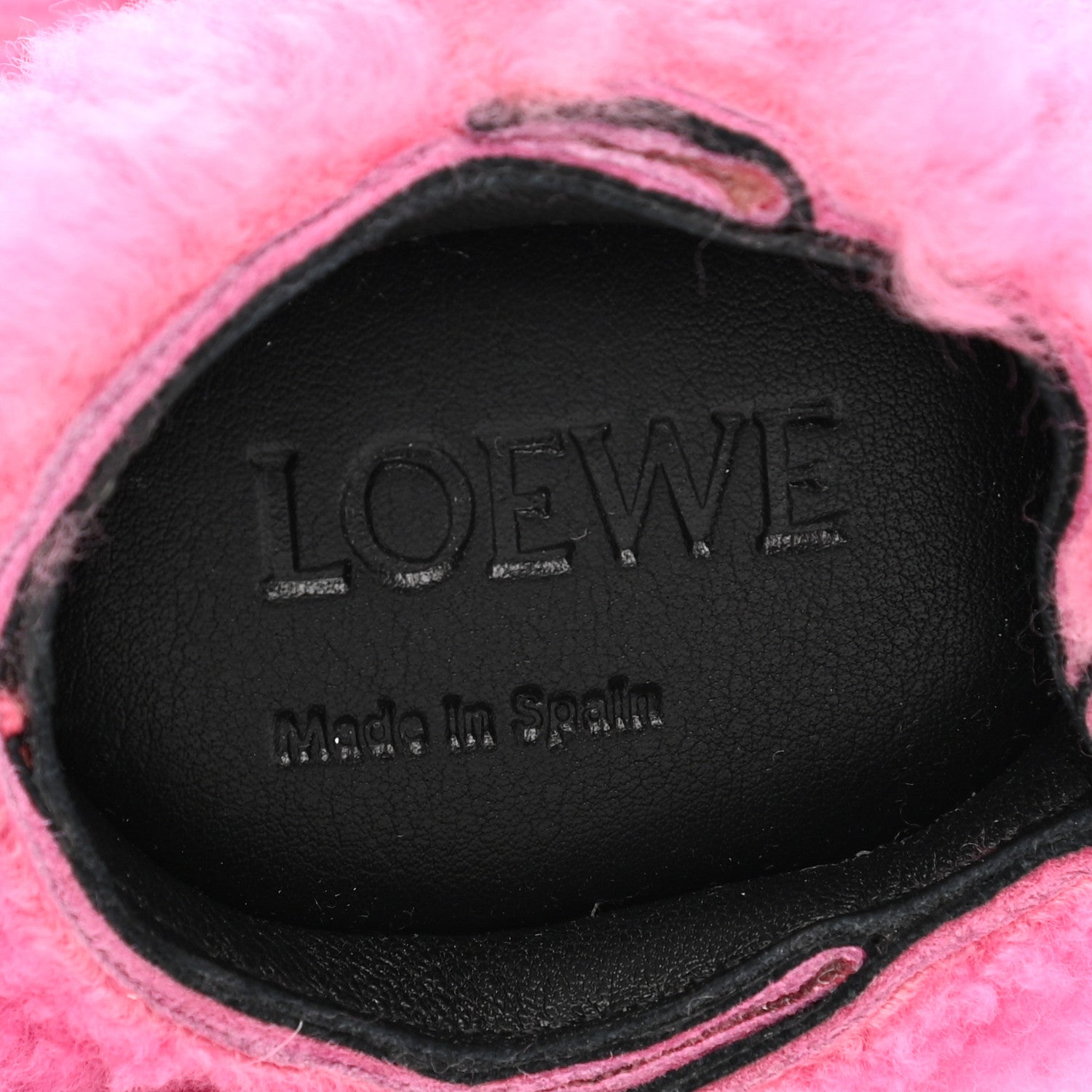 Loewe Shearling Bunny Charm Pink 4 of 5
