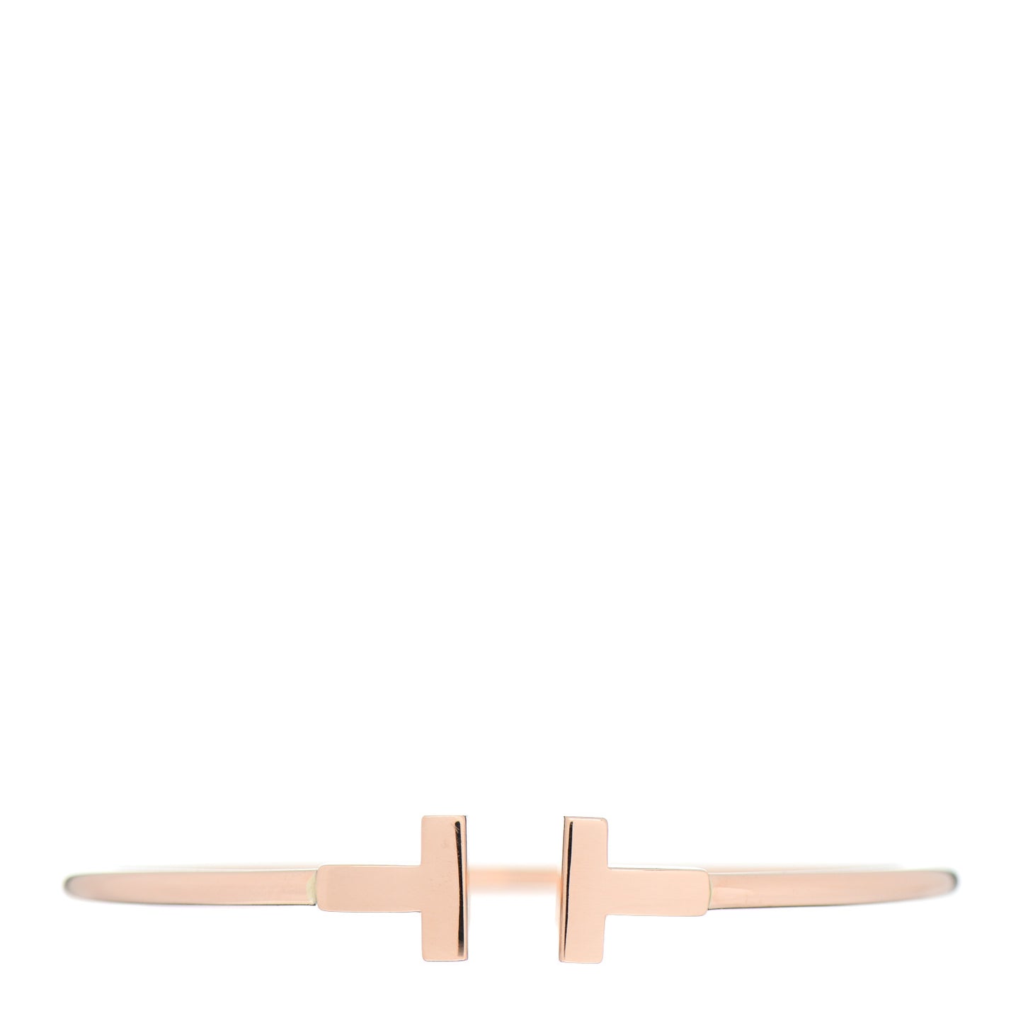 18K Rose Gold T Wire Bracelet