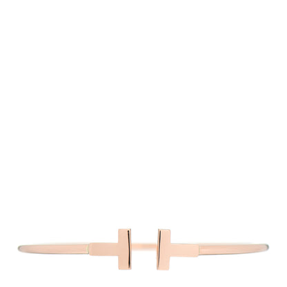 Tiffany 18K Rose Gold T Wire Bracelet 1 of 5