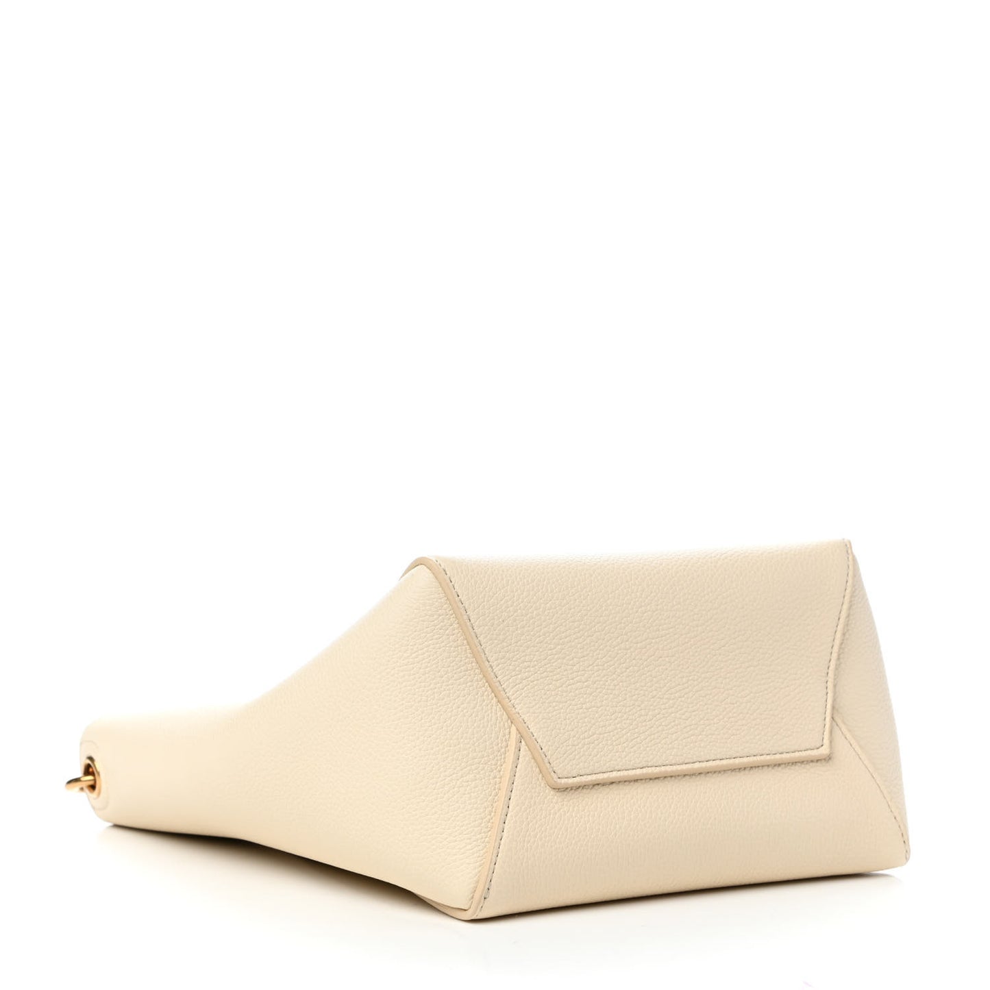 Soft Grained Calfskin Small Sangle Bucket Bag Vanilla
