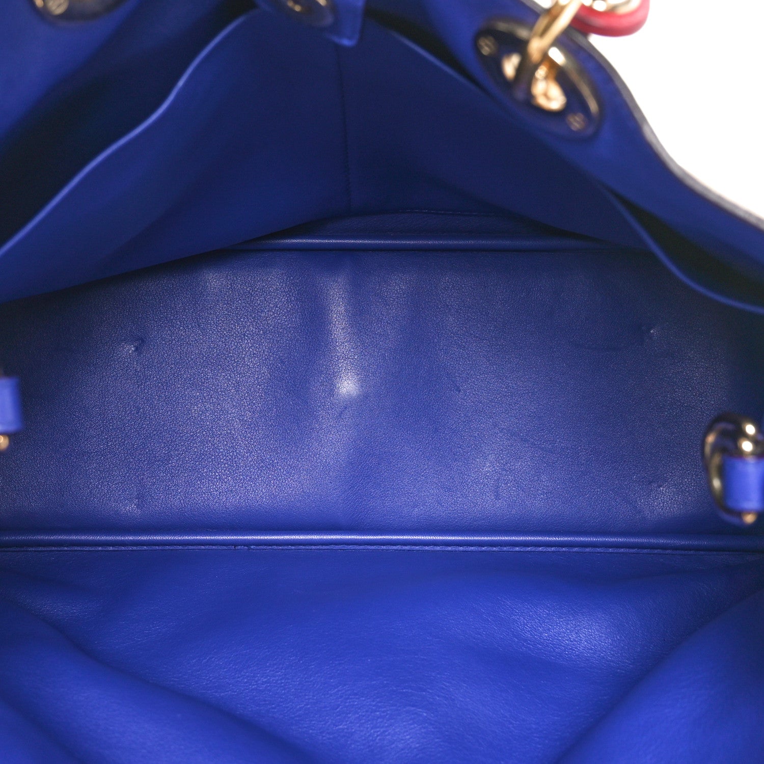 Christian Dior Calfskin Large Diorissimo Tote Beige Fuchsia 5 of 10