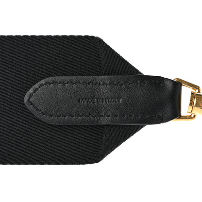 Celine Canvas Shoulder Strap Black 4 of 6