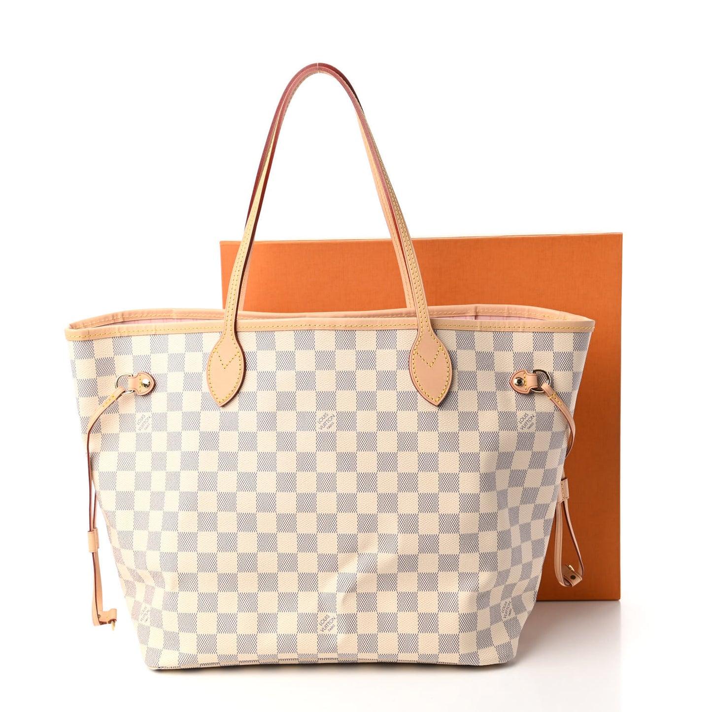 Damier Azur Neo Neverfull MM Rose Ballerine