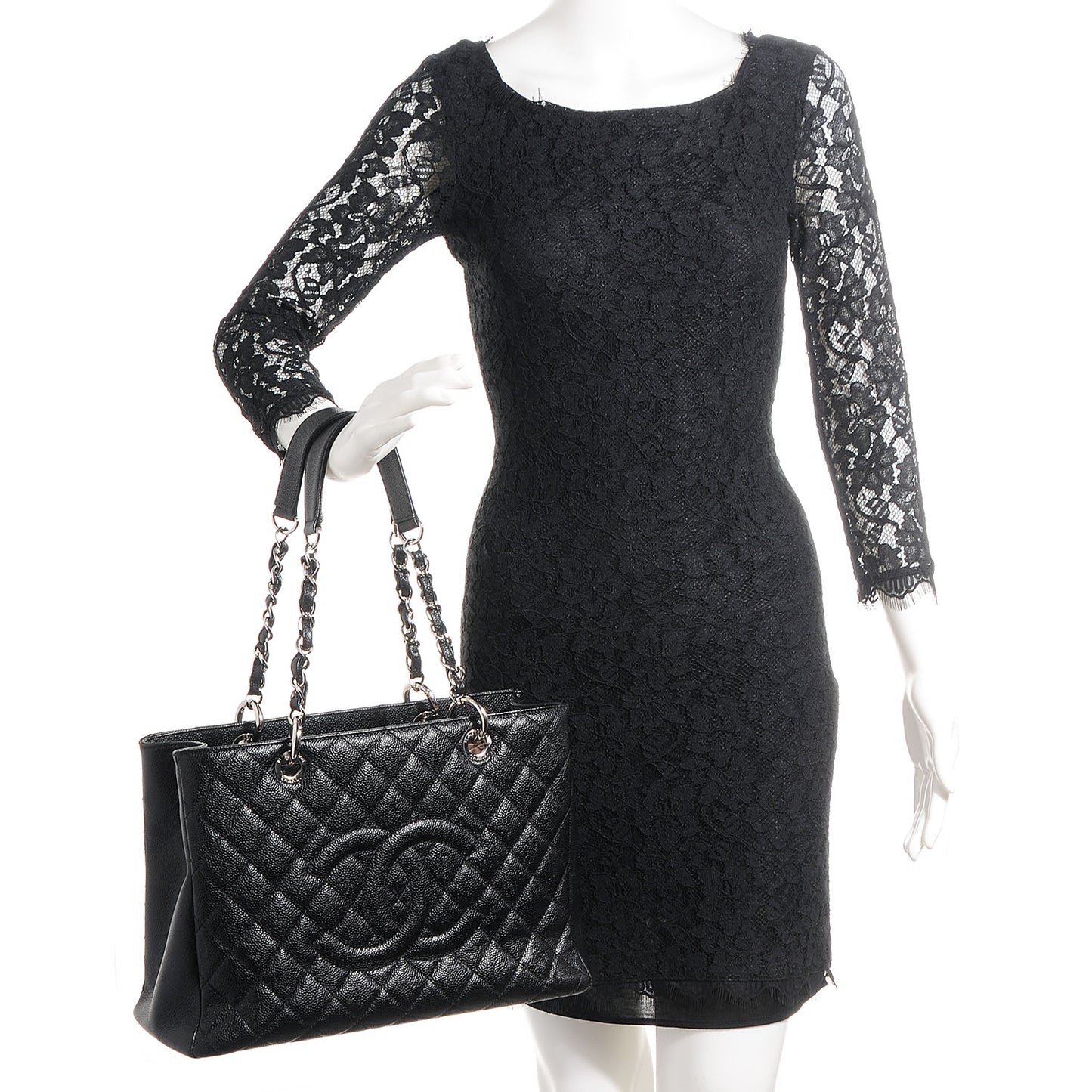 Caviar Grand Shopping Tote GST Black
