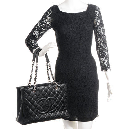 Chanel Caviar Grand Shopping Tote GST Black 2 of 7