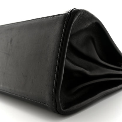 Chanel Lambskin Chocolate Bar Accordion Mademoiselle Flap Black 10 of 14
