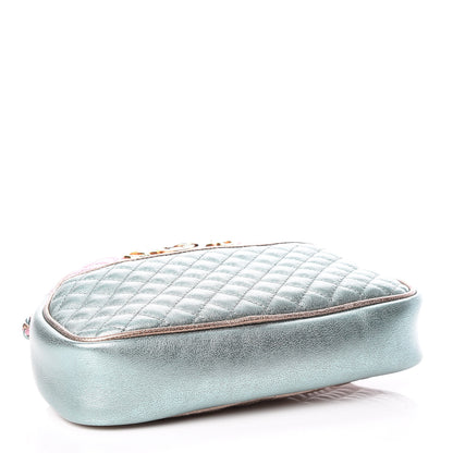 Gucci Laminated Nappa Trapuntata Mini Zumi Dome Shoulder Bag Rosa Lago Rame 4 of 9