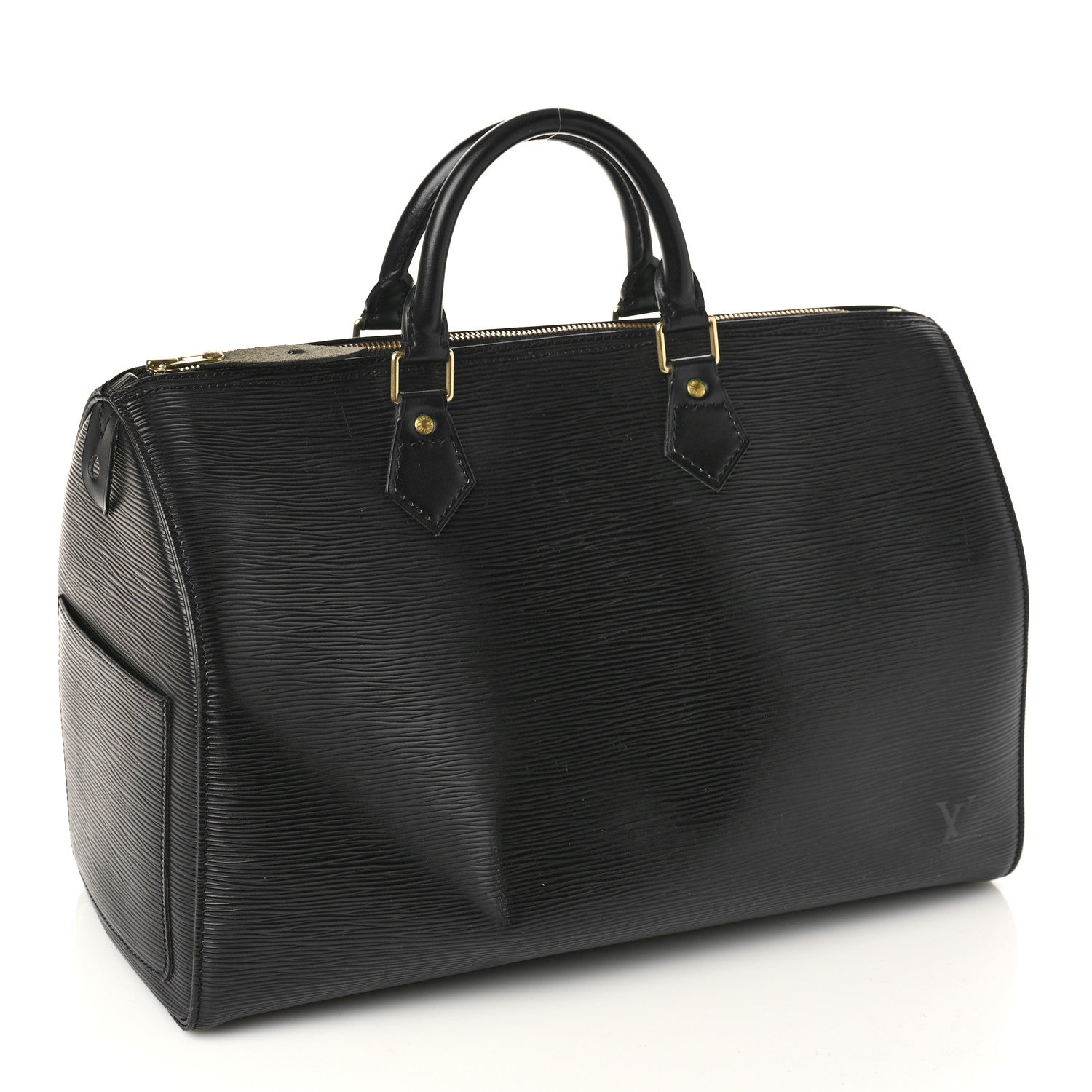 Louis Vuitton Epi Speedy 35 Black 3 of 9