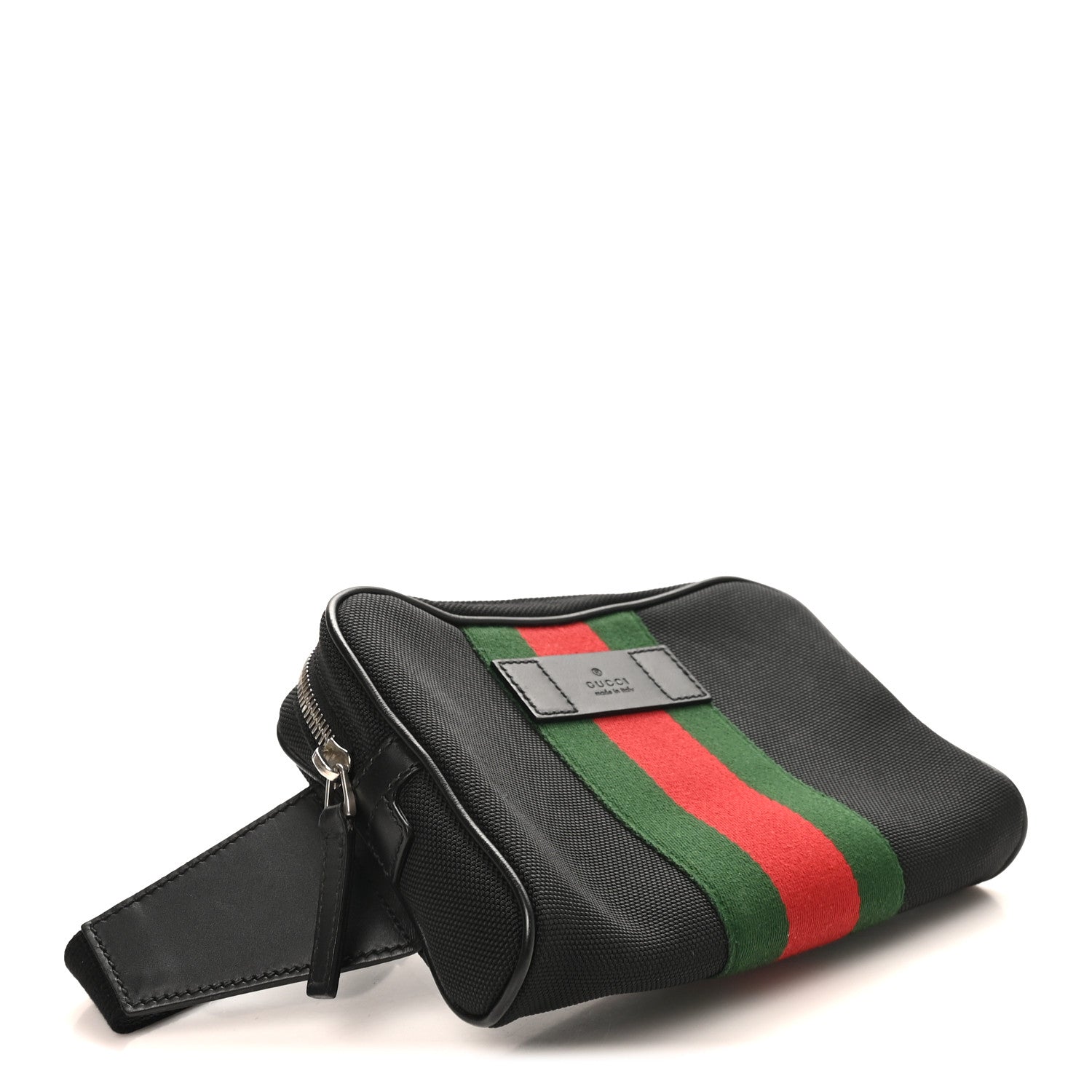 Gucci Canvas Web Slim Belt Bag Black 4 of 10