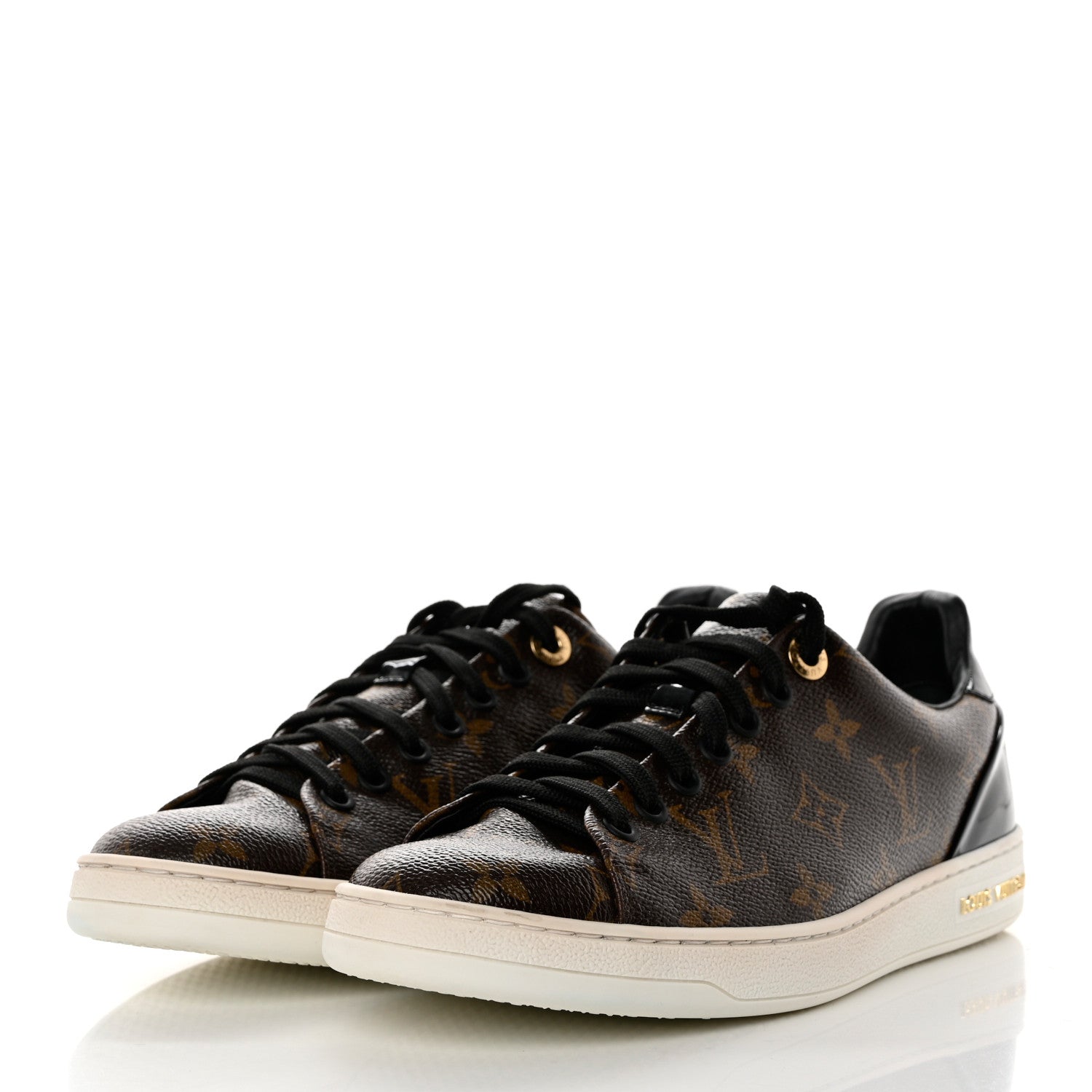 Louis Vuitton Patent Monogram Frontrow Sneakers 38 3 of 9