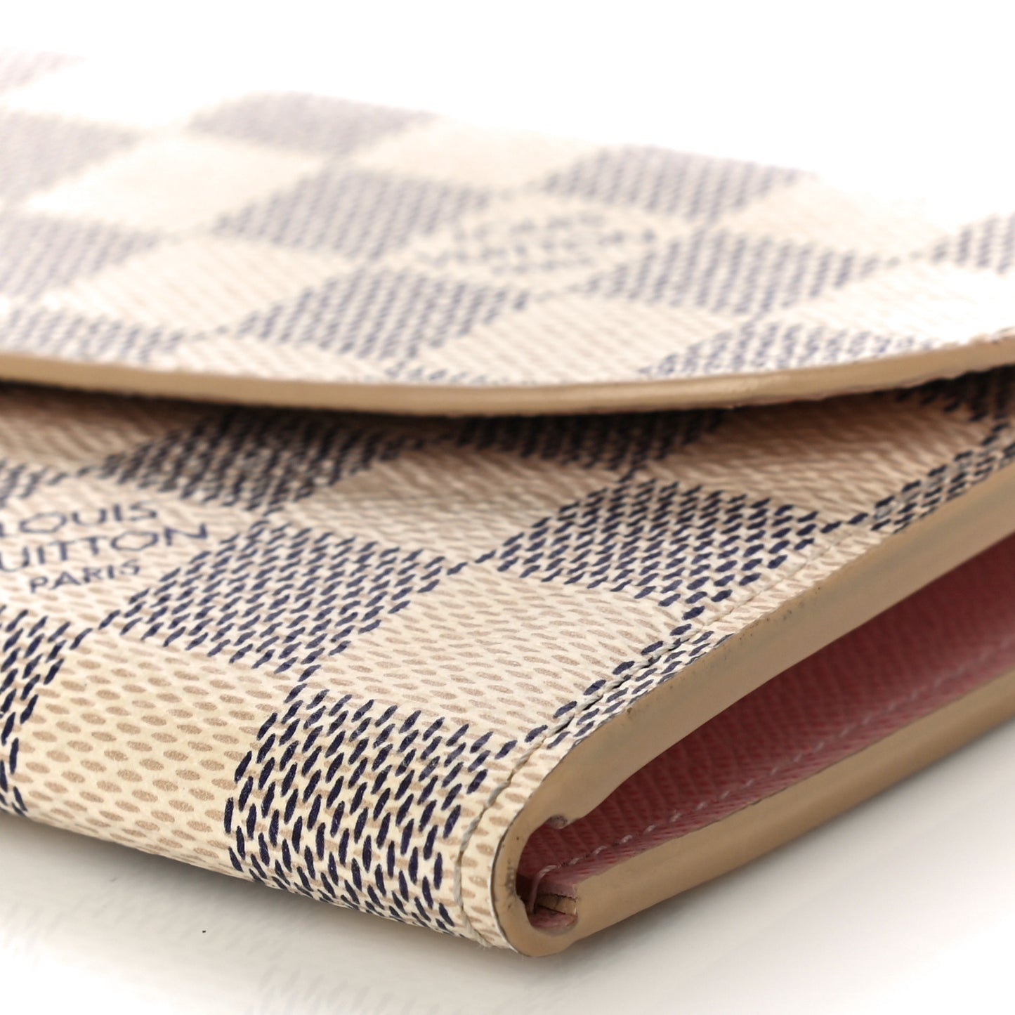 Damier Azur Emilie Wallet Rose Ballerine