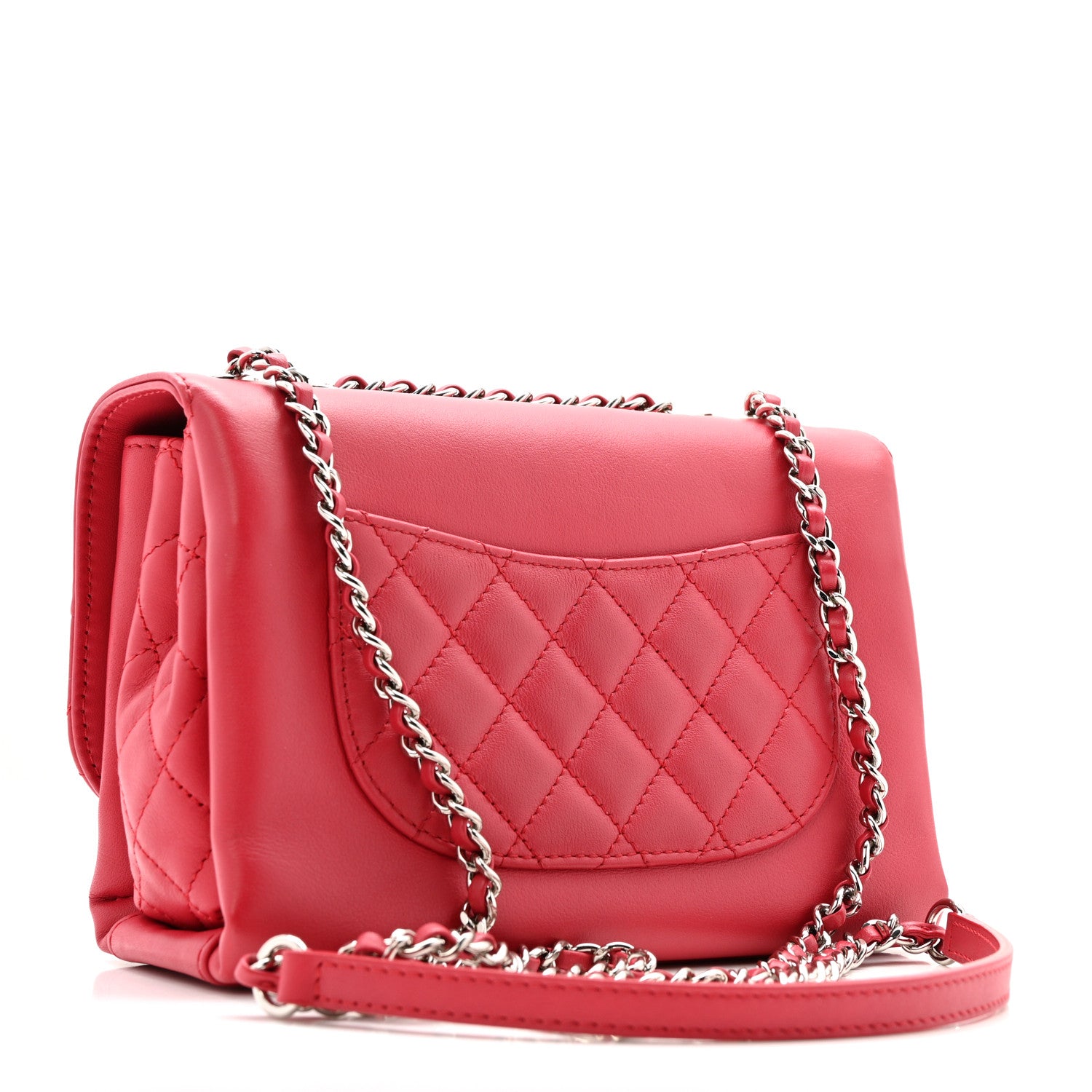 Chanel Calfskin Mini Tramezzo Flap Red 3 of 15