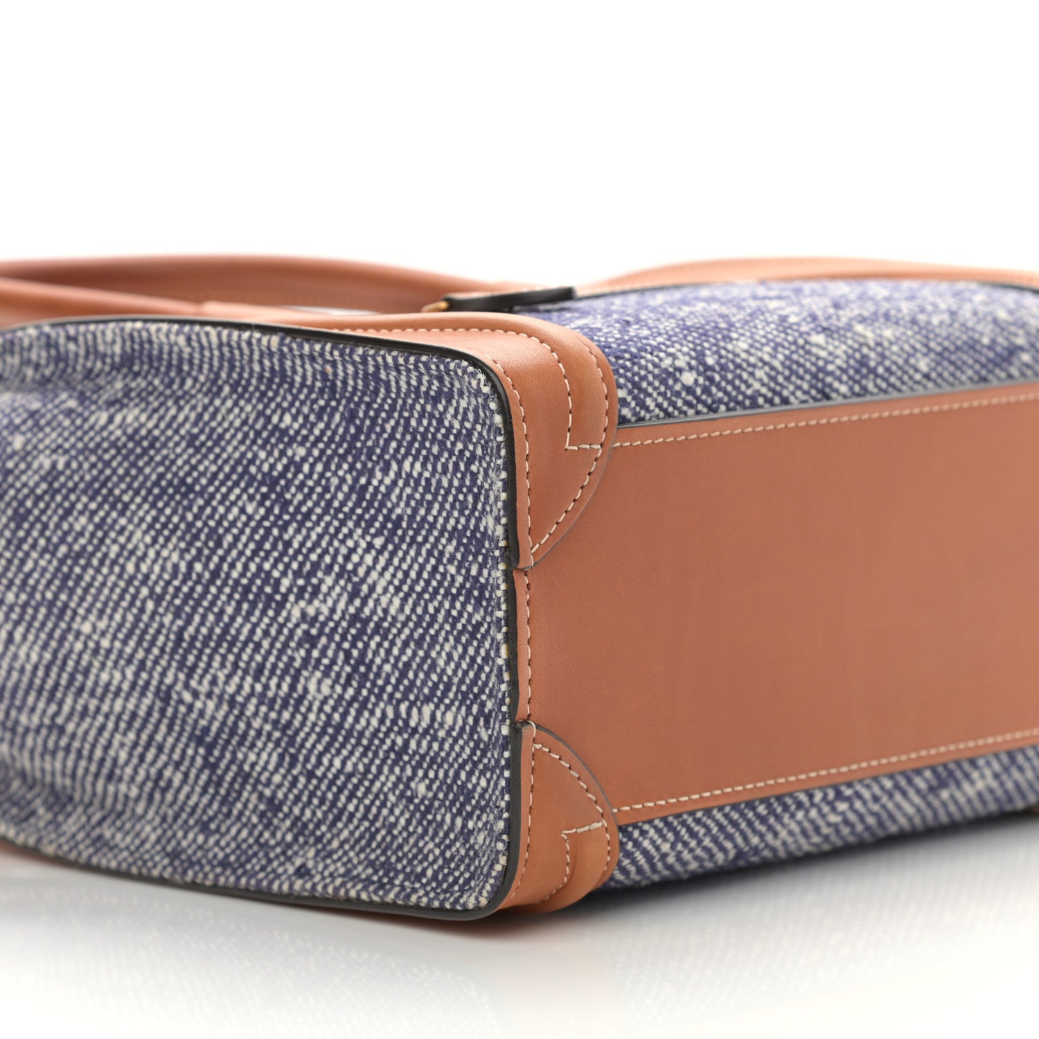 Celine Smooth Calfskin Tweed Nano Luggage Tan 10 of 15