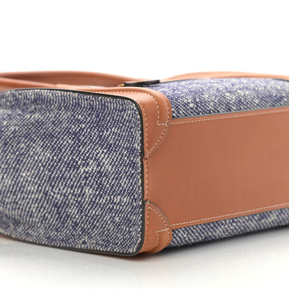 Celine Smooth Calfskin Tweed Nano Luggage Tan 10 of 15
