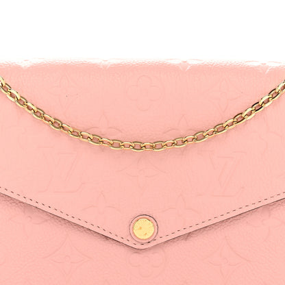 Louis Vuitton Empreinte Pochette Felicie Chain Wallet Rose Poudre 7 of 11