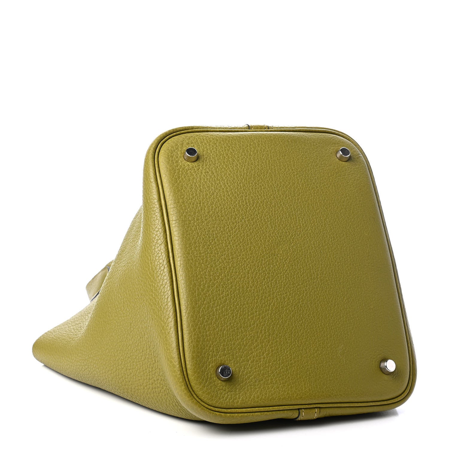 Hermes Taurillon Clemence Picotin 22 MM Chartreuse 4 of 8