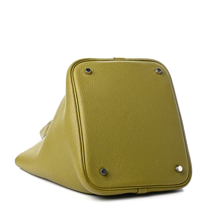 Hermes Taurillon Clemence Picotin 22 MM Chartreuse 4 of 8