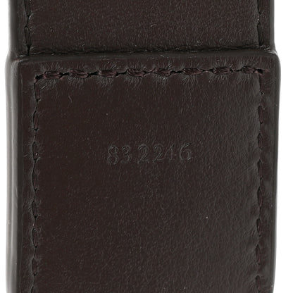 Loewe Satin Calfskin Embossed Anagram Strap Dark Chocolate 5 of 5