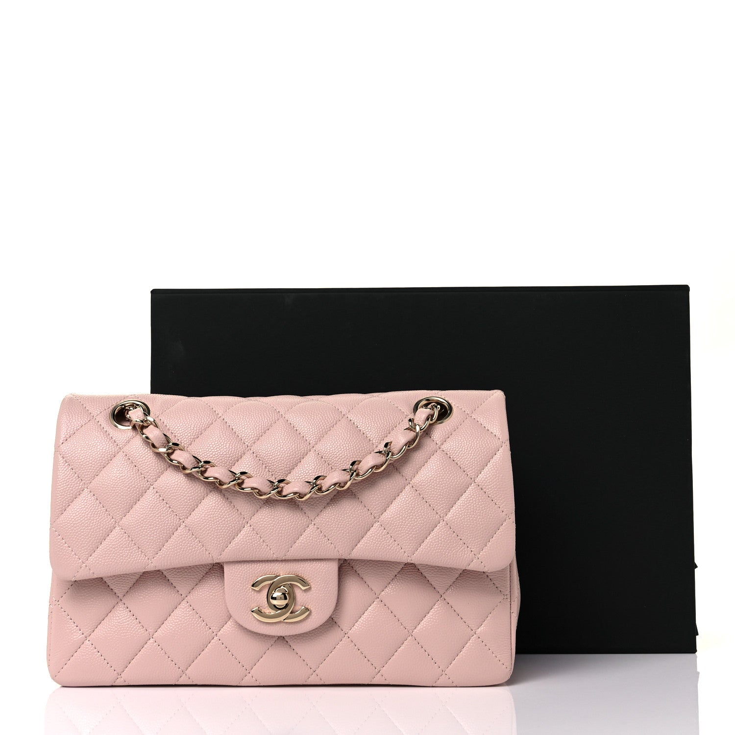 Chanel Caviar Quilted Small Double Flap Light Pink 10 of 10