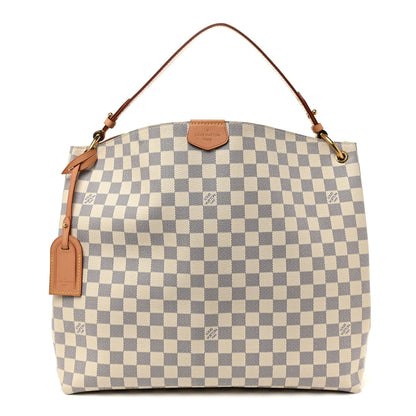 Louis Vuitton Damier Azur Graceful MM Rose Ballerine 1 of 25