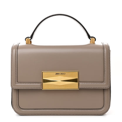 Jimmy Choo Calfskin Diamond Top Handle Crossbody Bag Taupe 1 of 10