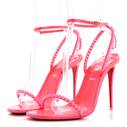 Christian Louboutin Patent Perle So Me 100 Sandals 40 Fluo Pink 4 of 9