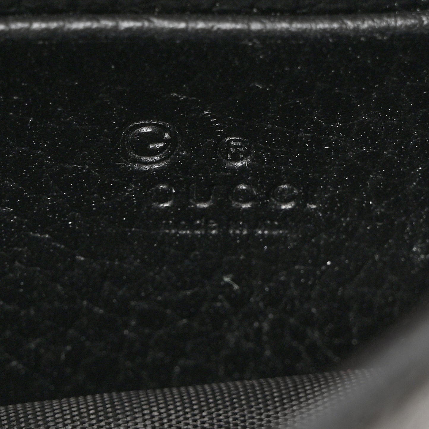 Dollar Calfskin Interlocking G Chain Wallet Black